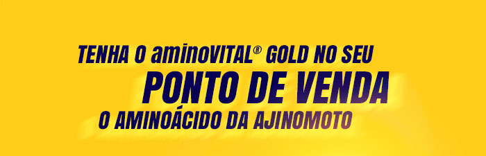 Tenha o aminoVITAL® GOLD no seu Ponto de Venda